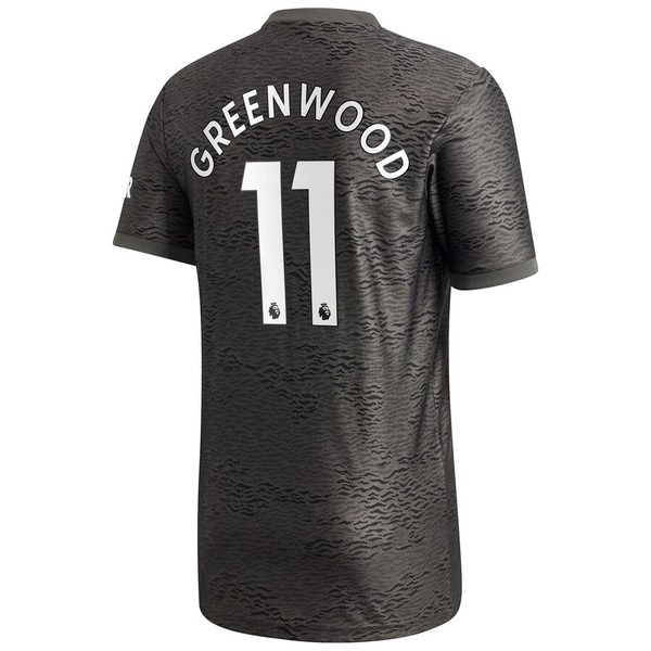Camiseta Manchester United NO.11 Greenwood Segunda Equipación 2020-2021 Negro